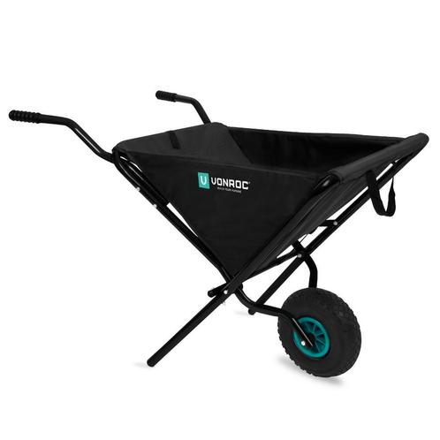 Opvouwbare kruiwagen 50 liter | 30 kg. laadvermogen, Doe-het-zelf en Bouw, Transportwagens, Nieuw, Verzenden