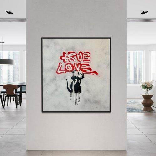 Timo Wedell (1994) - True Love Like Banksy - XL · No Reserve, Antiek en Kunst, Kunst | Schilderijen | Modern