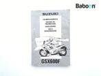 Instructie Boek Suzuki GSX R 600 1992-1996 (GSXR600) German,