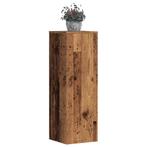 vidaXL Plantenstandaards 2 st 33x33x100cm bewerkt hout oud, Tuin en Terras, Verzenden, Nieuw
