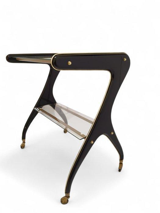 Trolley - Metaal, Messing - bedieningswagen, Antiek en Kunst, Kunst | Designobjecten