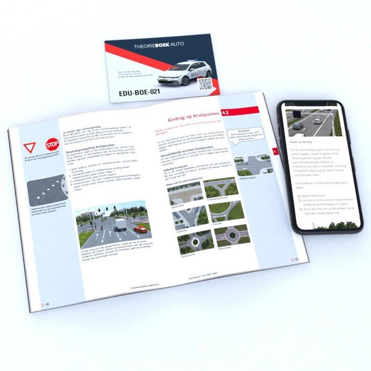 Auto theorieboek rijbewijs B 2022 met bewegende animaties -, Boeken, Schoolboeken, Gelezen, Verzenden