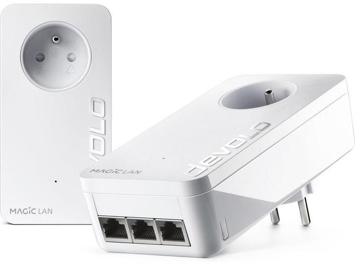 Devolo Magic 2 LAN triple - Powerline - 2400 Mbps - 3x, Huis en Inrichting, Woonaccessoires | Overige, Zo goed als nieuw, Verzenden
