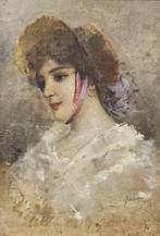 Eduardo Forlenza (1861-1934) - Profilo femminile, Antiquités & Art