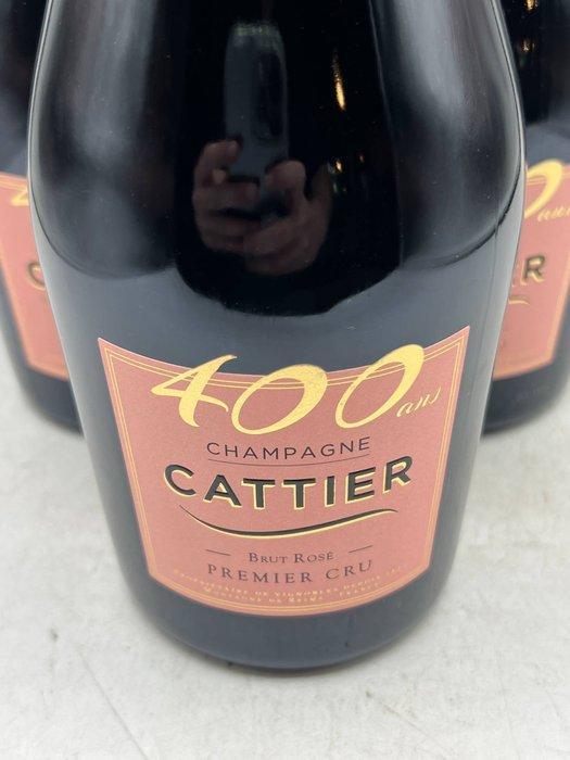 Cattier, Brut 400 ans - Champagne Rosé - 6 Flessen (0.75, Verzamelen, Wijnen