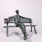 J. Chol - Reader on the bench (Bronze sculpture - limited)