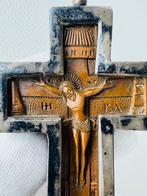 Crucifix - Zilver, Hout - 1850-1900