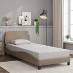 vidaXL Bedframe Dover kunstleer cappucinnokleurig 80x200, Huis en Inrichting, Slaapkamer | Bedden, Verzenden, Nieuw