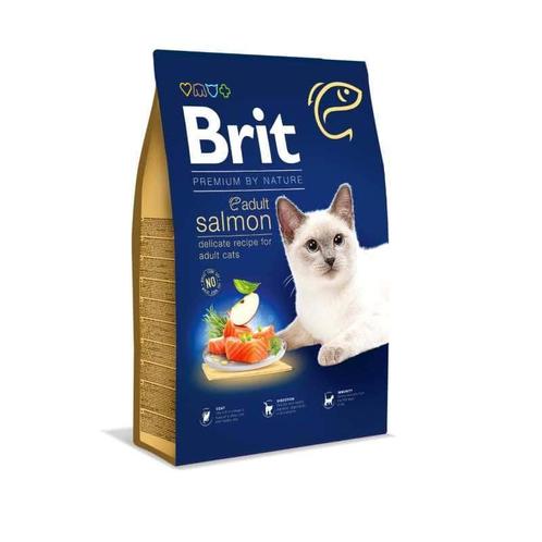 Brit premium by nature cat - adult salmon 8 kg, Dieren en Toebehoren, Kattenvoerbakken en Drinkbakken