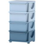 TRUUSK Commode voor Kinderkamer - 4 Niveaus Speelgoedorganiz, Verzenden, Nieuw