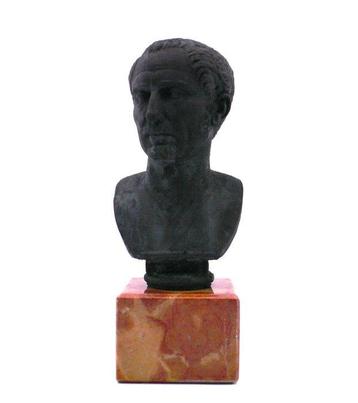 Buste, Julius Caesar - 1,4 kg - 20 cm - Béton géant