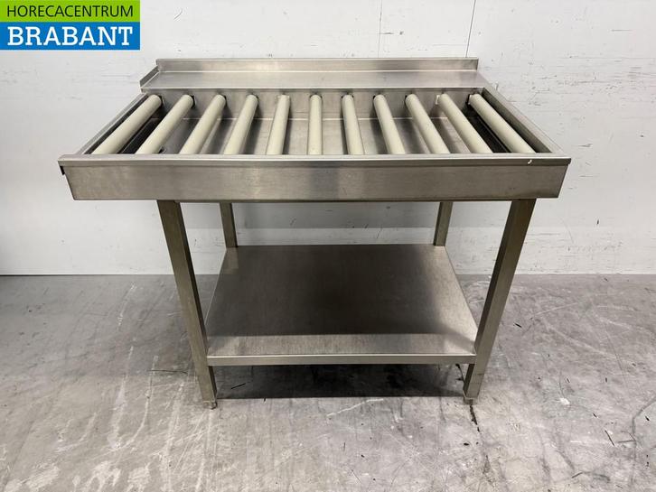 Acier inoxydable Table dégouttage / convoyeur à rouleaux, Articles professionnels, Horeca | Autre, Envoi