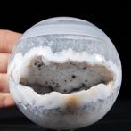 Exclusief - Witte Agata Geode Sphere Top Hoge kwaliteit