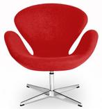 lounge stoel Swan kasjmier rood, Nieuw, Verzenden