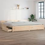 vidaXL Bedframe met lades wit 180x200 cm Super King Size, Verzenden