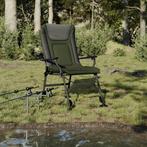 vidaXL Chaise de pêche avec accoudoir pliable vert, Verzenden
