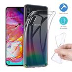 Samsung Galaxy A50 Transparant TPU Hoesje + Screen Protector, Télécoms, Téléphonie mobile | Housses, Coques & Façades | Marques Autre