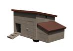 Kippenhok Bungalow Small - 129 x 75 x 74 cm - Kippenhok met