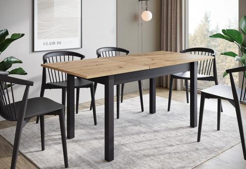 Eetkamertafel - Eiken - 186cm - Eettafel uitschuifbaar, Huis en Inrichting, Tafels | Eettafels, Nieuw, 50 tot 100 cm, Verzenden