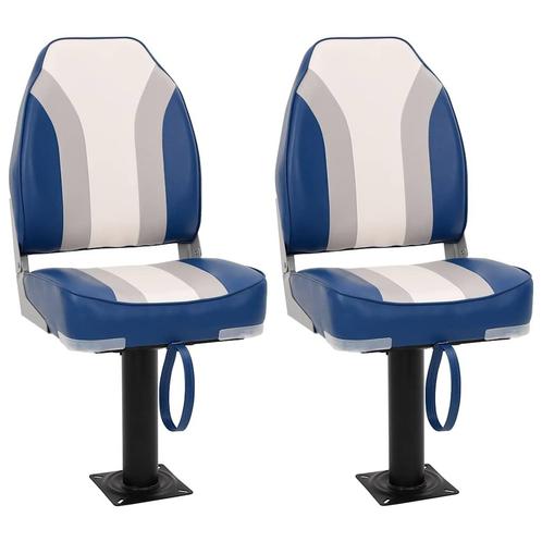 vidaXL 4-delige Bootstoelenset met hoge rugleuning, Watersport en Boten, Bootonderdelen, Nieuw, Verzenden