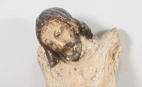 Sculpture, Cristo crocifisso ligneo scolpito - 33 cm - Bois, Antiek en Kunst, Antiek | Overige Antiek