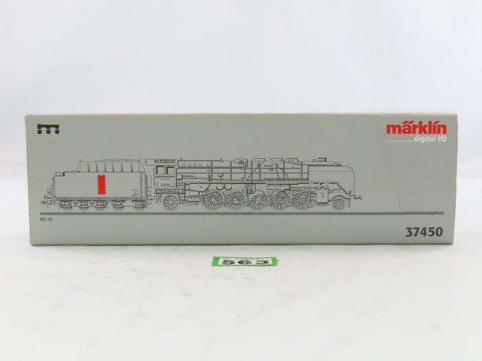 Märklin H0 - 37450 - Stoomlocomotief met tender (1) - BR 45,, Hobby en Vrije tijd, Modeltreinen | H0