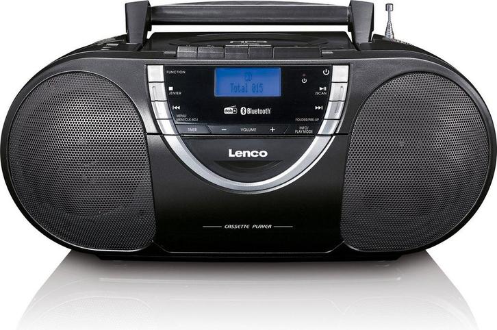 Draagbare radio - Boombox - CD Speler - Zwart - Lenco - SCD-, Audio, Tv en Foto, Luidsprekerboxen, Nieuw, Verzenden