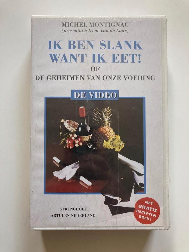IK BEN SLANK WANT IK EET! DE VIDEO (IN SEAL) (VHS), Cd's en Dvd's, VHS | Film, Gebruikt