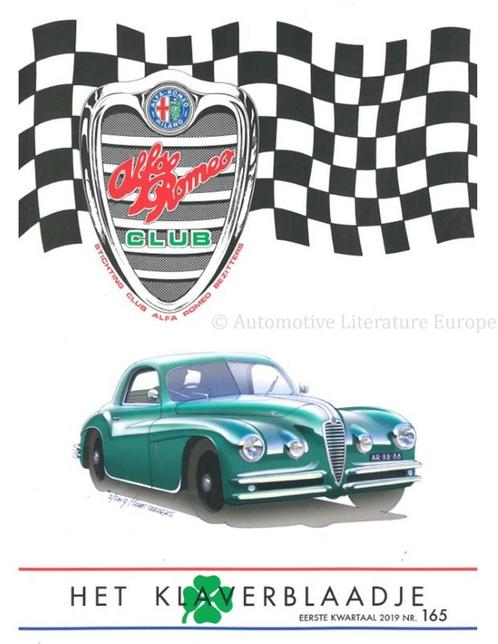 2019 ALFA ROMEO CLUB HET KLAVERBLAADJE 165 NEDERLANDS, Boeken, Auto's | Folders en Tijdschriften