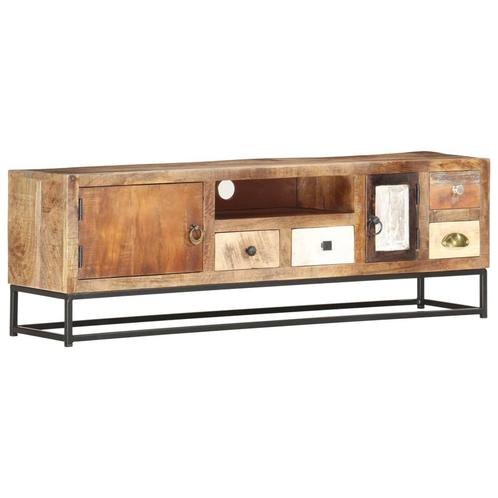 vidaXL Tv-meubel 120x30x40 cm massief gerecycled hout, Huis en Inrichting, Kasten |Televisiemeubels, Nieuw, Verzenden