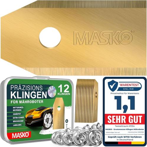 MASKO® Reservemesjes voor robotmaaiers, universeel incl. inn, Doe-het-zelf en Bouw, Gereedschap | Overige machines, Verzenden
