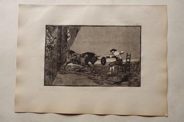 Francisco De Goya (1746-1828) - La Tauromaquia Blatt #18 beschikbaar voor biedingen