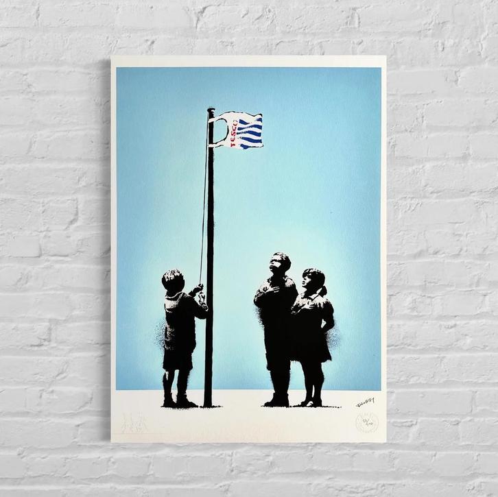 Genummerde Editie BANKSY Very Little Helps, Antiek en Kunst, Kunst | Litho's en Zeefdrukken, Verzenden