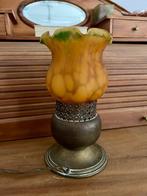 Tafellamp - Glas, Messing - Lamp art nouveau, Antiek en Kunst