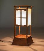 Papieromsloten tempellantaarn  (andon) - Hout,