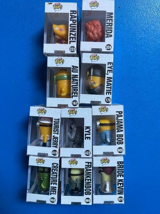 Funko - Funko Pop Set Minions e Disney Rapunzel/Merida -, Antiek en Kunst, Antiek | Speelgoed