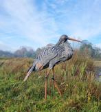 Figurine - Levensechte reiger - métal, Antiek en Kunst