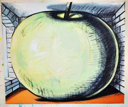 Leo Kogan - An Apple a Day (after Rene Magritte), Antiek en Kunst, Kunst | Schilderijen | Modern