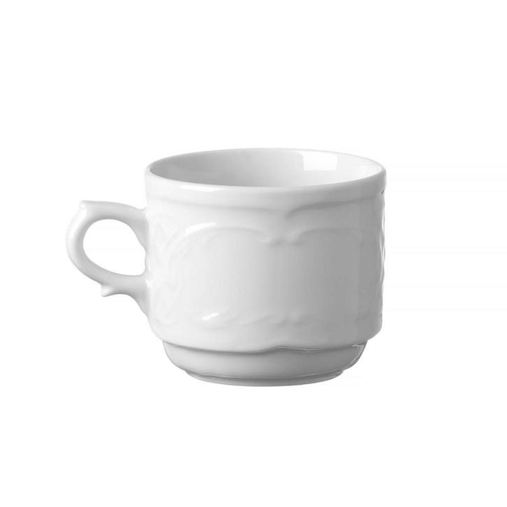 Espressokopjes | FLORA | Porselein | Wit | 12cl | 12 Stuks, Zakelijke goederen, Horeca | Keukenapparatuur, Nieuw in verpakking