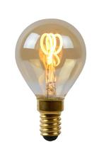 Lucide LED Bulb - Filament lamp Ø 4,5 cm LED Dimb. E14 3W, Nieuw, Trendy verlichting, Overige fittingen, Verzenden