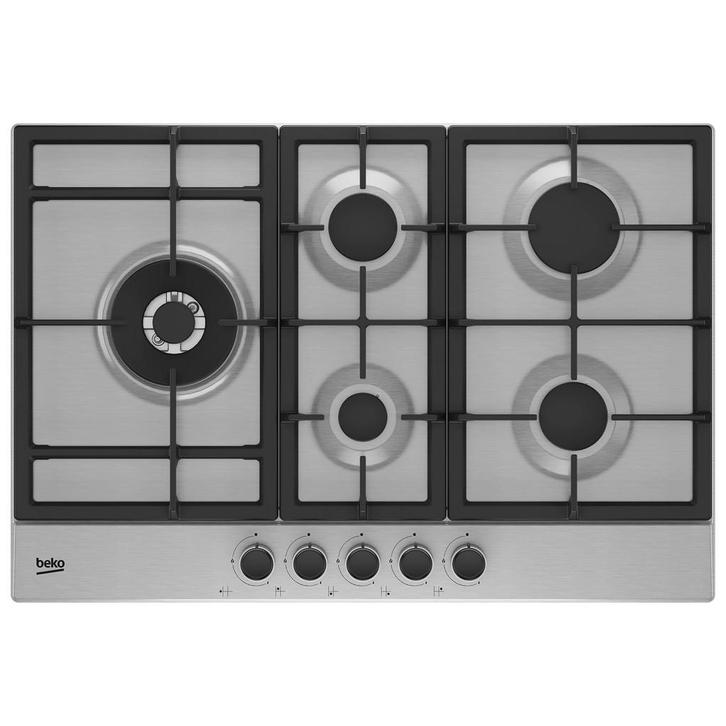 Beko Hqbaw75225sx 75 Cm Gaskookplaat- Roestvrijstaal, Elektronische apparatuur, Kookplaten, Ophalen of Verzenden