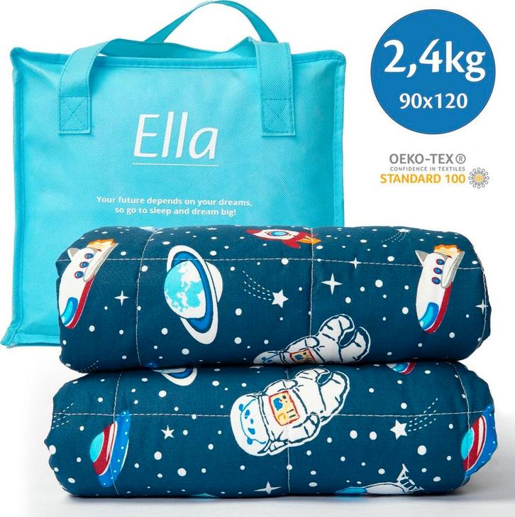 2dekans | EL-Life Verzwaringsdeken Kind 2,4kg - 90 x 120cm -, Huis en Inrichting, Slaapkamer | Beddengoed, Ophalen of Verzenden