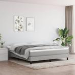 vidaXL Pocketveringmatras 160x200x20 cm stof lichtgrijs, Verzenden, Nieuw