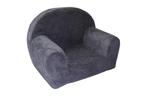 Kinderfauteuil - LINCOL - 60x40x45 cm - corduroy - antraciet, Kinderen en Baby's, Kinderkamer | Tafels en Stoelen, Ophalen of Verzenden