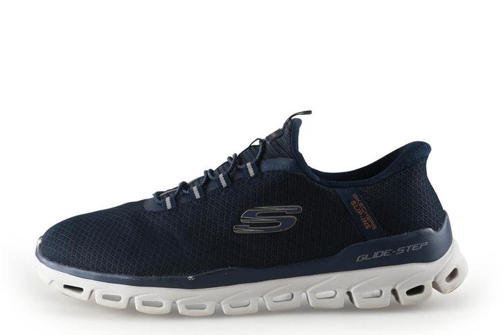 Skechers Instappers in maat 46 Blauw, Kleding | Heren, Schoenen, Blauw, Zo goed als nieuw, Overige typen, Verzenden