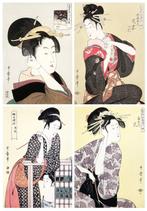 4 Bijin-ga () Ukiyo-e Prints - Kitagawa Utamaro