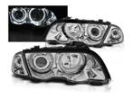 LED Angel Eyes koplampen Black geschikt voor BMW E46, Auto-onderdelen, Verlichting, Verzenden, Nieuw, BMW