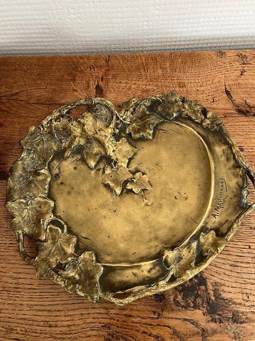 A. Marionnet - Plateau - Bronze doré - Plateau Vide-poche, Antiek en Kunst, Kunst | Designobjecten
