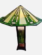 Frank Lloyd Wright style - Lamp - Glas, Metaal, Antiquités & Art