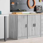 vidaXL Garagekast 40x51x85 cm massief grenenhout grijs, Zakelijke goederen, Kantoor en Winkelinrichting | Magazijn, Stelling en Opslag